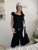 STUD BERMUDA PANTS (2C)