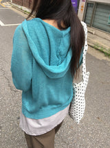 Rimoha Summer Hood Knit Zip-Up
