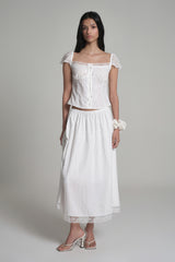 Angel lace skirt, Ivory