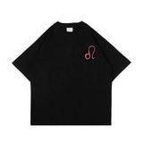 PEANUT STAIN - レオゾディアック ブラック オーバーサイズ Tシャツ