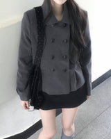 puda double button short coat