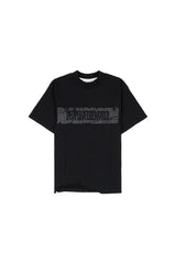 クラック ロゴセミ オーバーサイズ フィット Tシャツ (BLACK)
