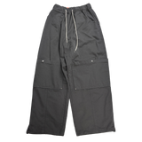 fold double-knee cotton pants