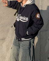 Sanver Lettering Varsity Padding Jumper