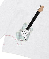 GUITAR APPLIQUE LS TEE LIGHT GREY(CV2FFUT553A)
