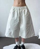 Bide Cotton Stitch Balloon Bermuda Shorts 2color