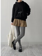 メロウオーバーフィット裏起毛フードTシャツ