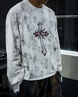 Scarred cross LS(white)