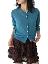 Romin Round Neck Knit Cardigan