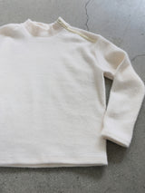 Unbal zipper loose knit