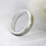SVR-611 Teen Top Ricky wears silver 925 simple plain round minja silver ring