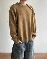 Bis Diagonal Button Knit