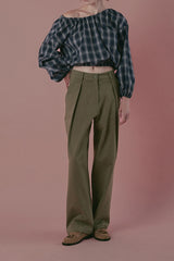 Cotton chino pants_khaki