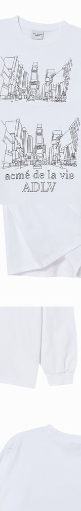 25FW CITY VIEW LONG SLEEVE T-SHIRT WHITE