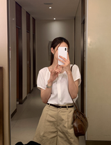 Weekly Wrinkle Shirring Blouse / 2 colors
