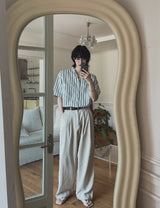 Parry stripe short sleeves shirt