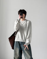 Spin Layered V-Neck Knit