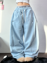 ボスサイズフリーススナップロングパンツ 🧸🩵🤍6カラー