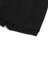 Ribbon Tied Mini Skirt Pants _ BLACK