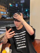 ビッグレタリングオーバーTシャツ