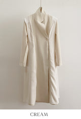 26SS★ Colette Tailored Collar Double Flare One Piece