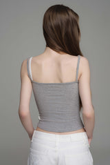 Summer breeze layered sleeveless, Gray