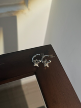 シルバープレートスターピアス