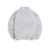 HUKE Logo Grey Half zip-up MTM