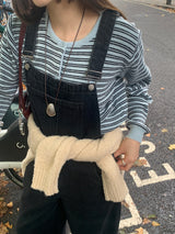 [MADE] [Planning] Slits Stripe Round Cardigan