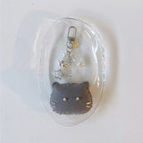 [soft keyring] シルバーキャット (グレー)