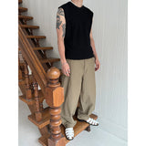 [S/S] Nylon tuck wide slacks (3color)