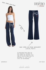 New York low-rise semi-boot casual pants