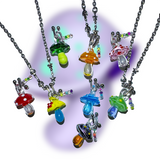[Hearts2Hearts Juun] Trippy mushroom necklace.07 (8color)