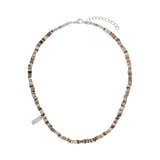 [1061] Stained Stone Necklace
