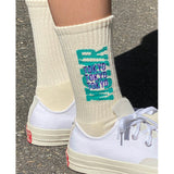 Tokyo Logo Socks Cream