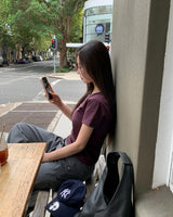 [ORIGINAL] Less Cotton Lettering Short Sleeve T-shirt