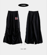 Oz American flag No. 80 ping-pong string line wide pants