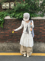 Volume Wide Banding Pants