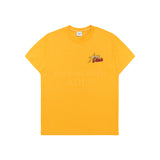 24FW CRACK STAR LOGO SHORT SLEEVE T-SHIRT YELLOW