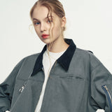 Utility Work Jacket_Khaki Grey