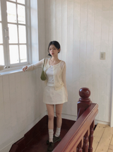 Rivet Basic A-line Mini Skirt Pants (2color)