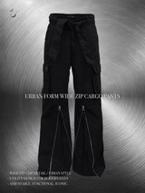 urban フォーム ワイドジップカーゴパンツ