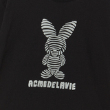 25SS ストライプラビットショートスリーブTシャツ ブラック