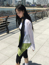 Leaf Slit Capri Pants (1c)
