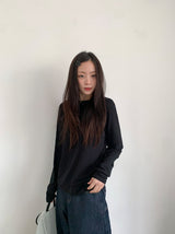 26SS★ [BAONHAUS] Ringchi Layered Span Round T-Shirt