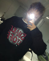 Lettering Paint Cropped Sweatshirt (3c)