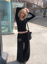 26SS★ [MADE] Kirin am Lettering String Wide Training Pants