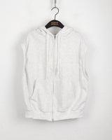 The New Byul two-way hooded vest zip-up