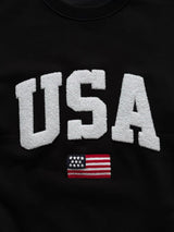 NOCELCOZY Applique USA Oversized Fit Sweatshirt 2 colors