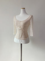 Ansel lace ribbon top